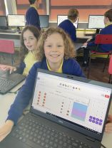 P5 are Learning to use Spreadsheets